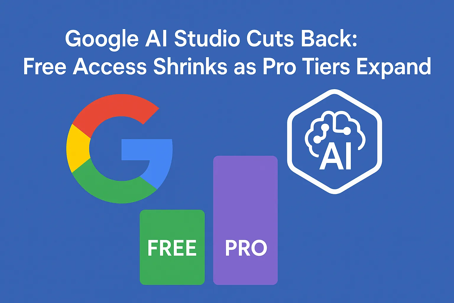 Google AI Studio Cuts Back: Free Access Shrinks as Pro Tiers Expand